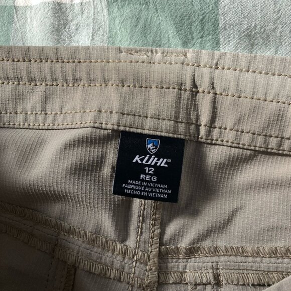 Kuhl Horizon Convertible Hiking Pants Womens 12 Tan Outdoor Gorpcore Trail - Picture 7 of 15